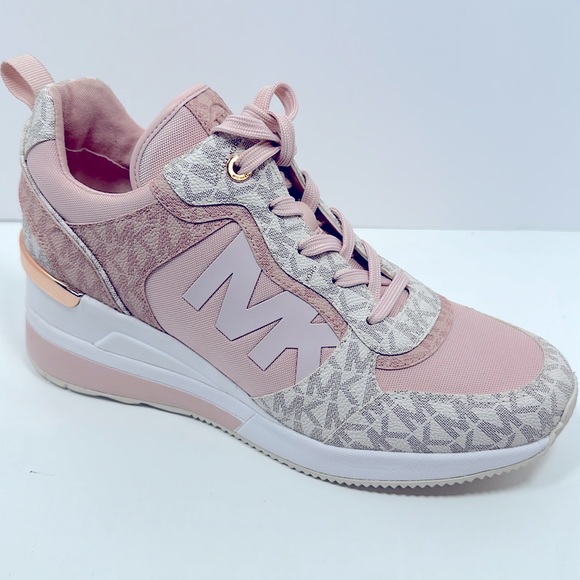 NIB Michael Kors Wilma Trainer Sneaker Sz 9, Pink - Picture 2 of 14